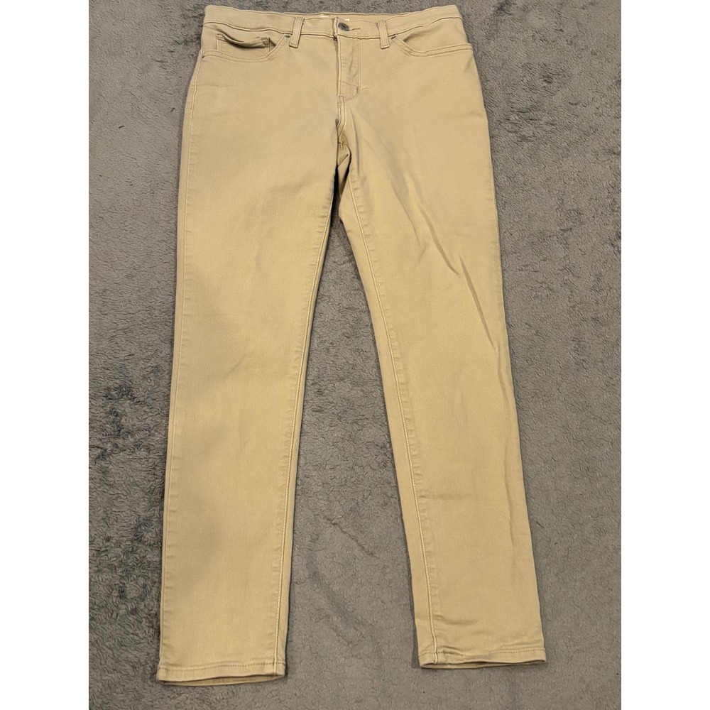 Levis 311 Shaping Skinny Jeans Womens 30 Tan Khaki Mid Rise Stretch Pants